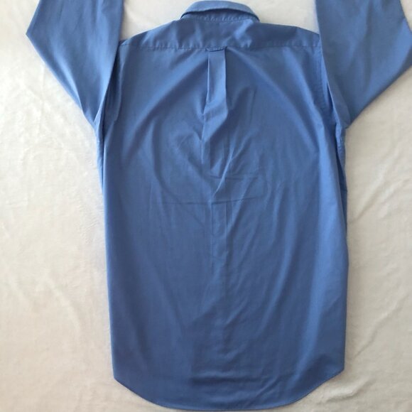 IZOD Wrinkle Free Men Button Down Shirt Light Blue 16.5 34/35 Perfect Condition - Picture 6 of 6